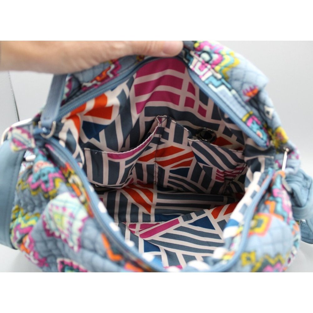 Vera Bradley Hadley Crossbody Bag Purse Painted Medallions Shoulder Satchel - Picture 11 of 11
